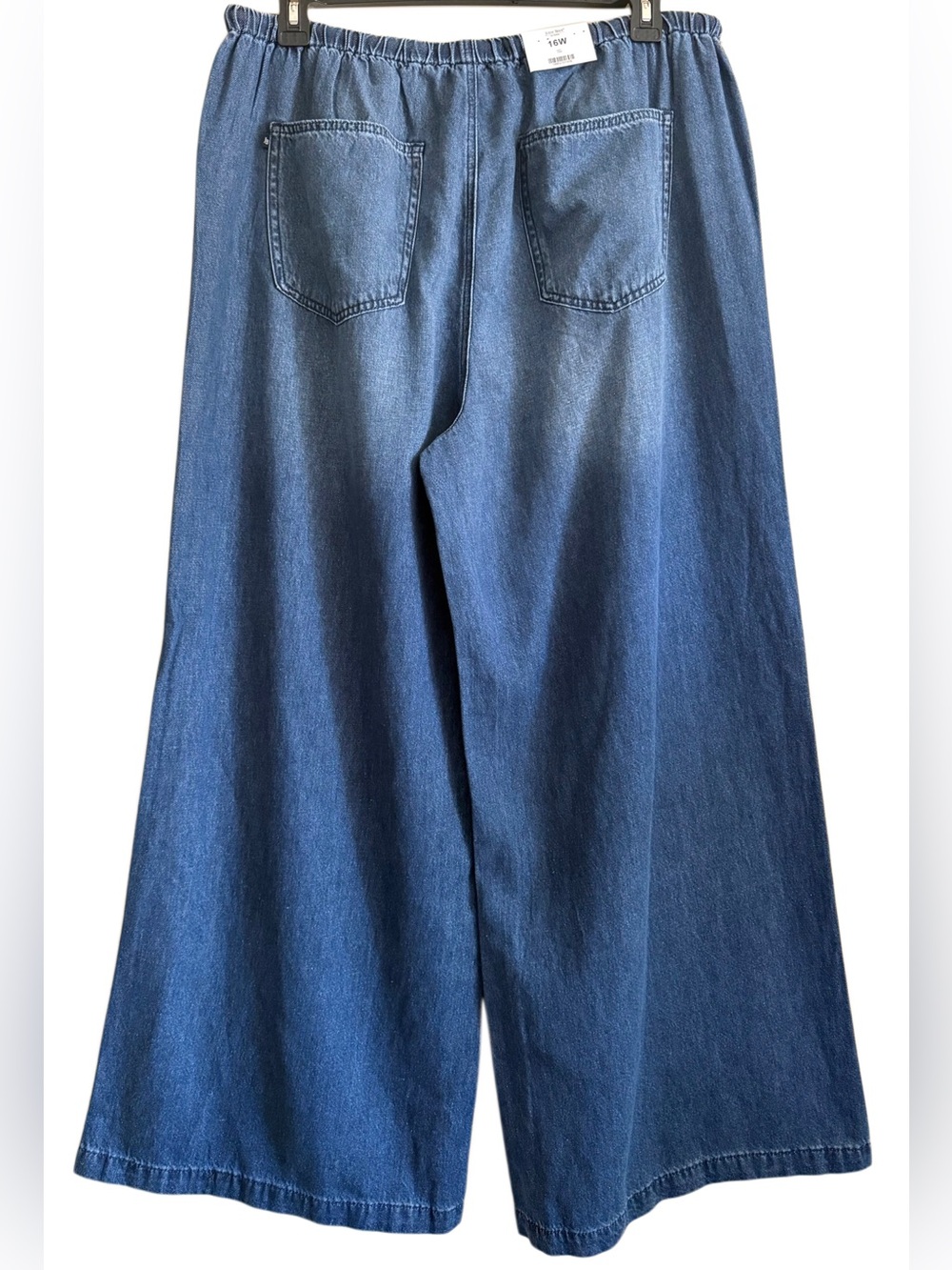 Judy Blue Hemp Blend High Waist Featherweight Palazzo Wide Leg Jeans Sz 16W NWT - Picture 7 of 10